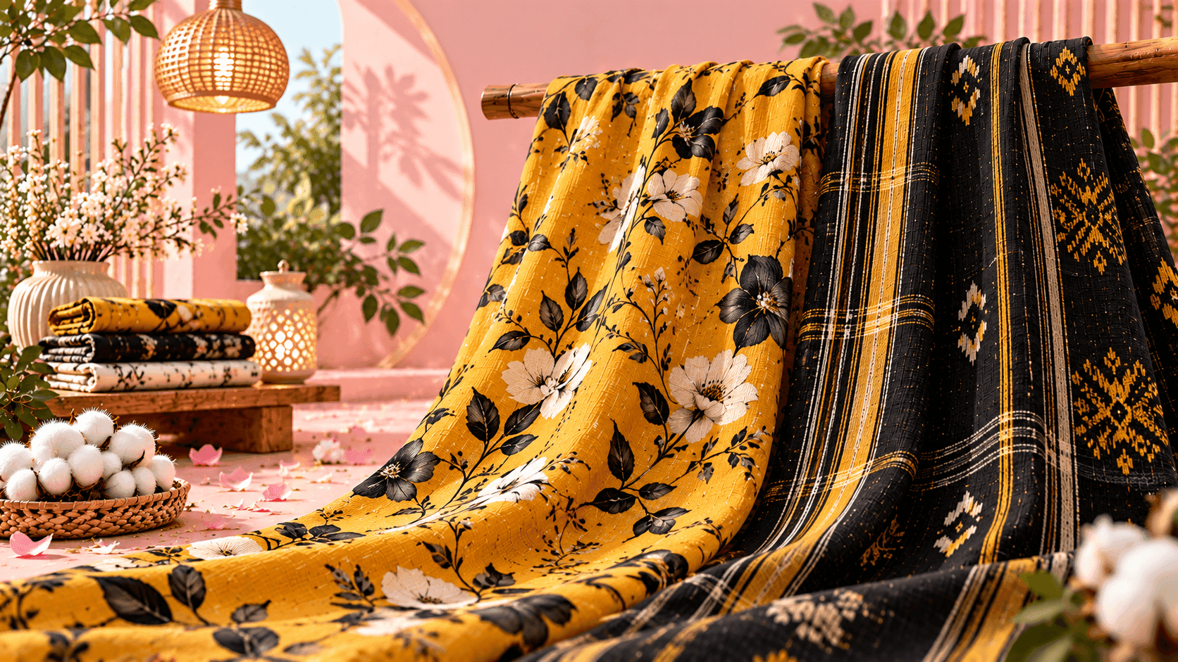 Golden Ikat — Shree Jagdish Fabrics
