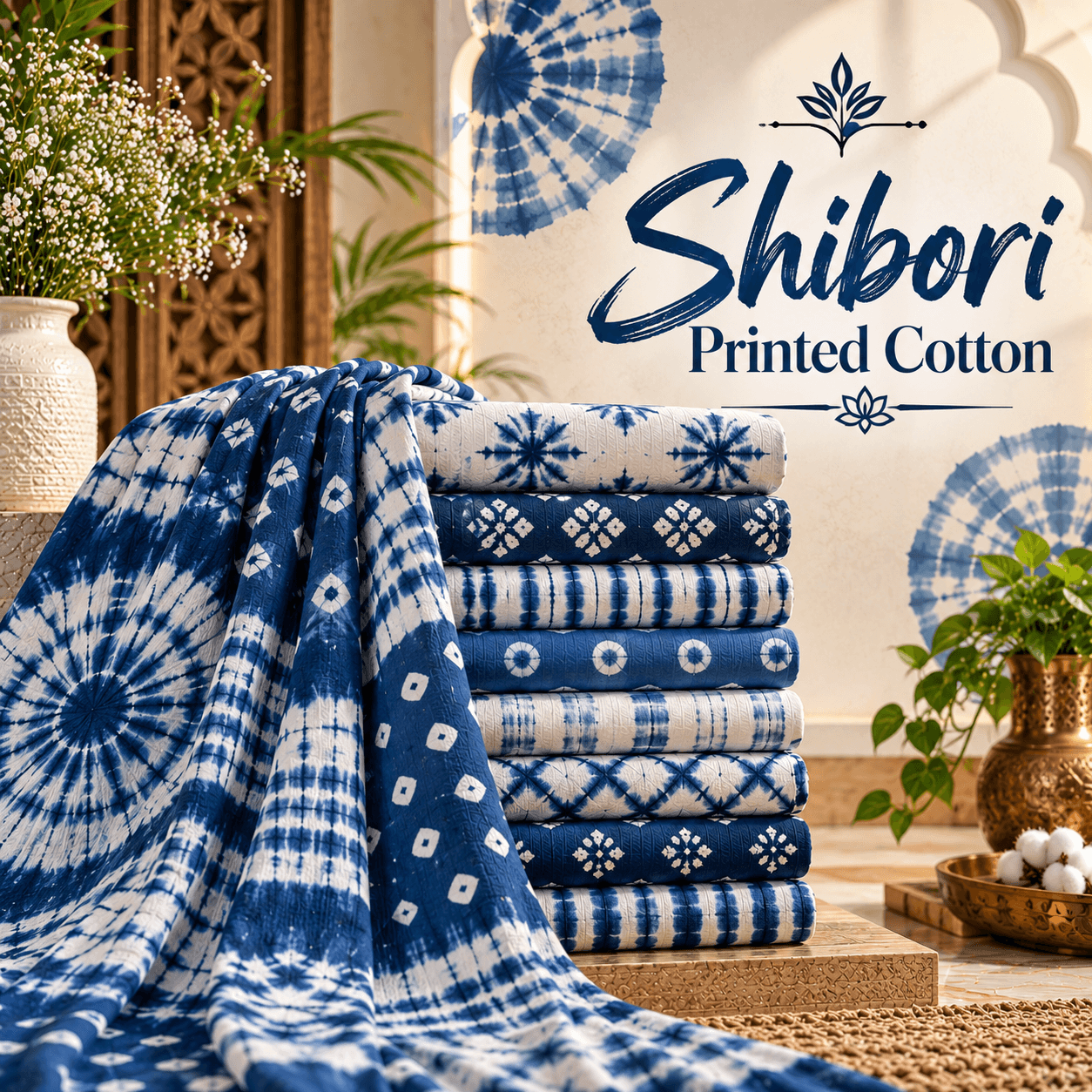 Shibori Printed Cotton