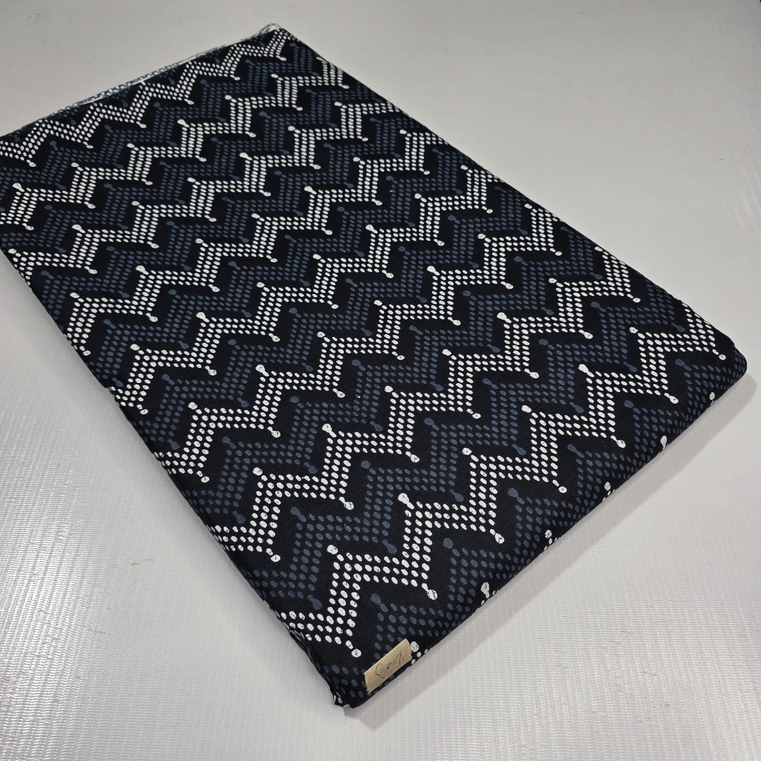 Zigzag Weave Cotton — Noir