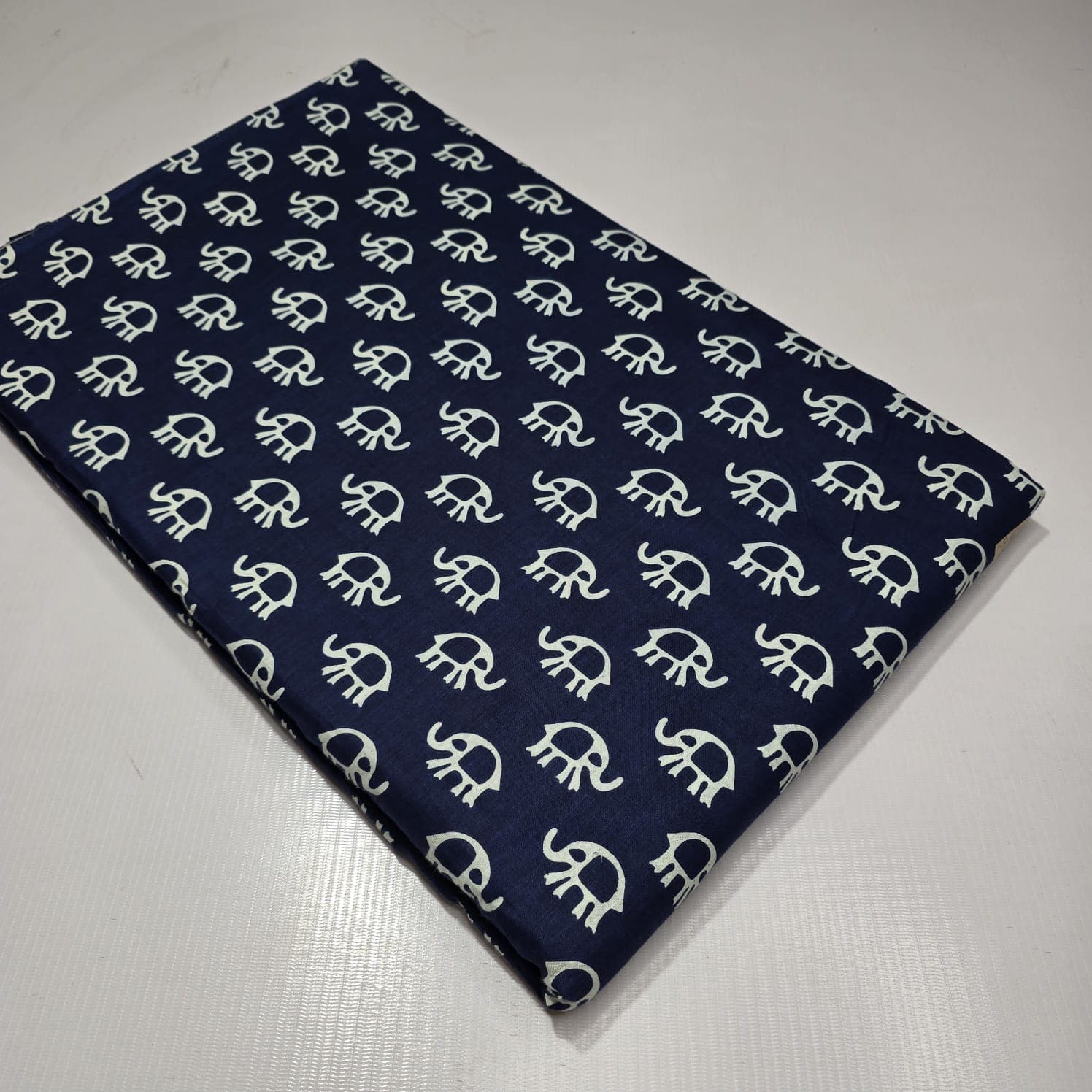 Baby Elephant Icon Cotton — Navy